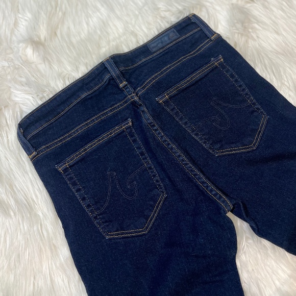 EUC [AG] Prima Mid Rise Cigarette Dark Wash Skinny Blue Jeans | 26R · XS · 2 - Picture 9 of 13